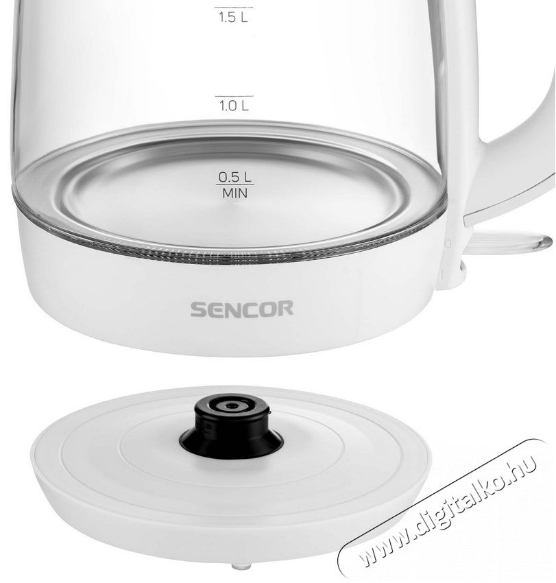 Sencor SWK 7300WH Üveg Vízforraló 1,7L Konyhai termékek - Vízforraló / teafőző - 364644