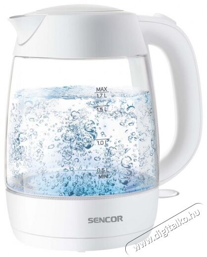 Sencor SWK 7300WH Üveg Vízforraló 1,7L Konyhai termékek - Vízforraló / teafőző - 364644