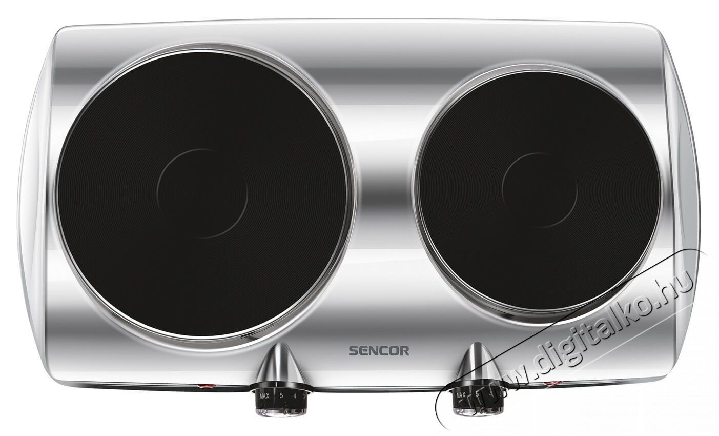 Sencor SCP 2255SS elektromos dupla főzőlap Konyhai termékek - Sütő-főzőlap, tűzhely (szabadonálló) - Elektromos főzőlap (szabadonálló) - 342109