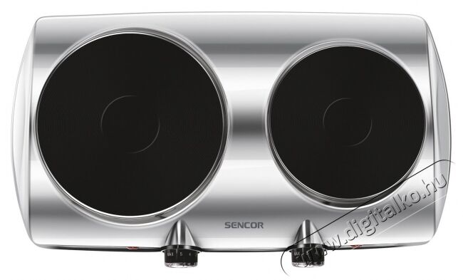 Sencor SCP 2255SS elektromos dupla főzőlap Konyhai termékek - Sütő-főzőlap, tűzhely (szabadonálló) - Elektromos főzőlap (szabadonálló) - 342109