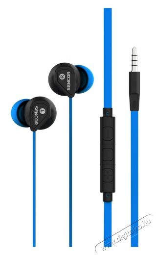 Sencor SEP 172 VCM mikrofonos fülhallgató - kék Audio-Video / Hifi / Multimédia - Fül és Fejhallgatók - Fülhallgató mikrofonnal / headset - 351988