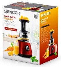 Sencor SSJ 4042RD gyümölcscentrifuga Konyhai termékek - Konyhai kisgép (előkészítés / feldolgozás) - Gyümölcs centrifuga / prés - 297434