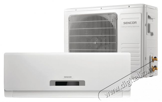 Sencor SAC 0911CH Fali klímaberendezés (2,6kW) Háztartás / Otthon / Kültér - Ventilátor / Légkondicionáló - Split klíma - 279346