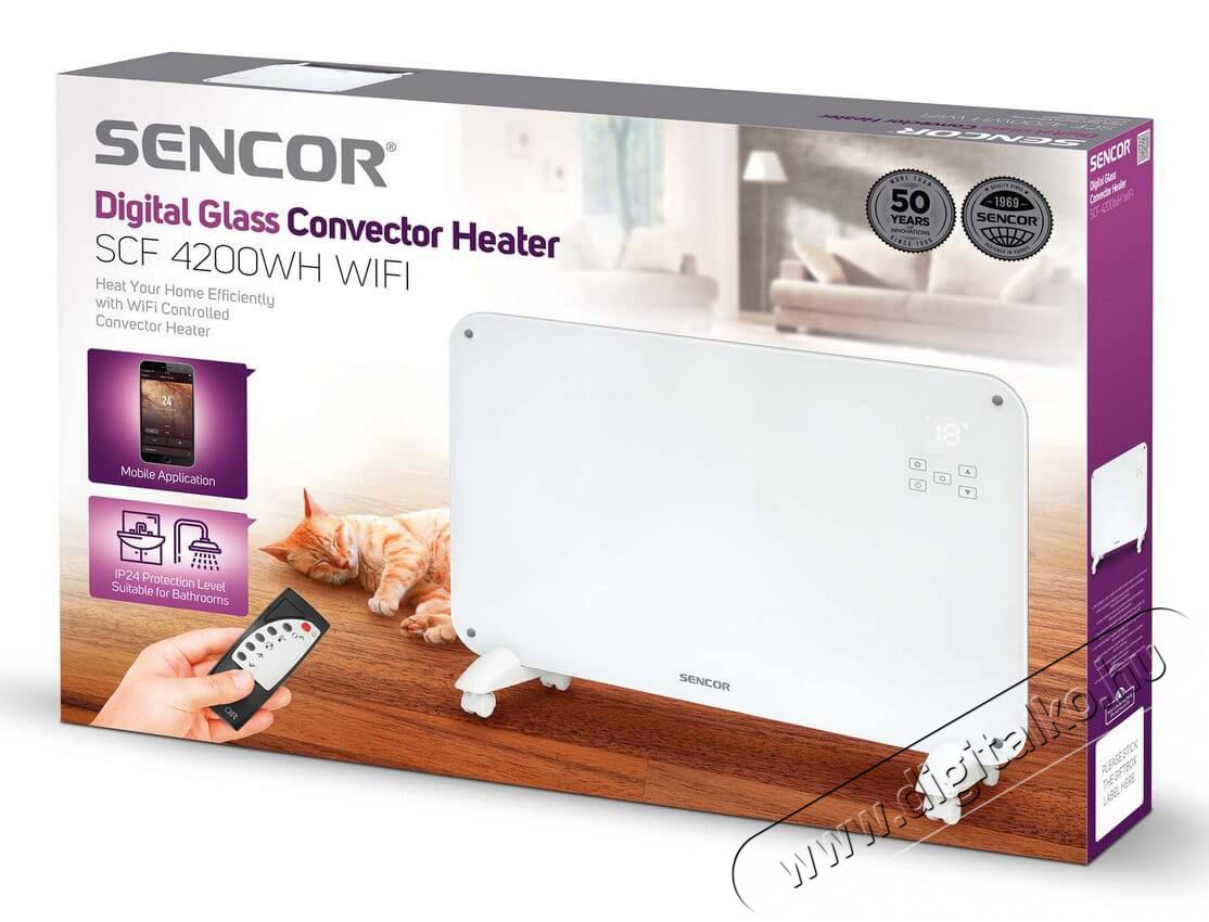 Sencor SCF 4200WH konvektor Háztartás / Otthon / Kültér - Fűtés - Konvektor - 351531