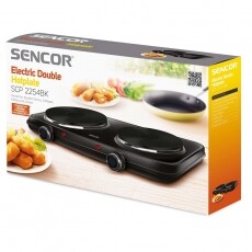 Sencor SCP2254BKEUE3 elektromos főzőlap Konyhai termékek - Sütő-főzőlap, tűzhely (szabadonálló) - Elektromos főzőlap (szabadonálló) - 362178