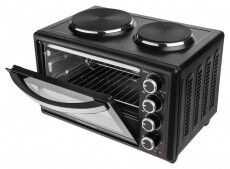 Sencor SEO 2828BK elektromos mini sütő főzőlappal Konyhai termékek - Sütő-főzőlap, tűzhely (szabadonálló) - Mini sütő / mini grill / mini konyha - 342114