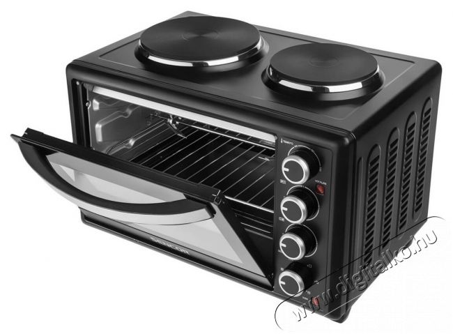 Sencor SEO 2828BK elektromos mini sütő főzőlappal Konyhai termékek - Sütő-főzőlap, tűzhely (szabadonálló) - Mini sütő / mini grill / mini konyha - 342114