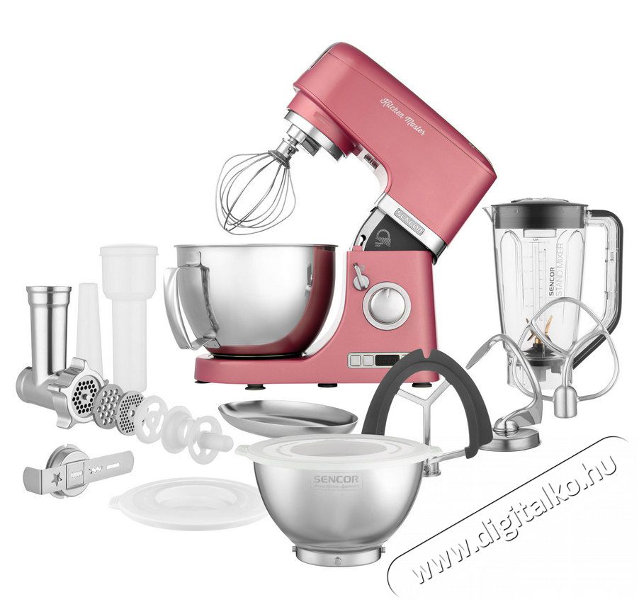 Sencor STM 7874RD Konyhai robotgép - piros Konyhai termékek - Konyhai kisgép (előkészítés / feldolgozás) - Konyhai robotgép - 353326