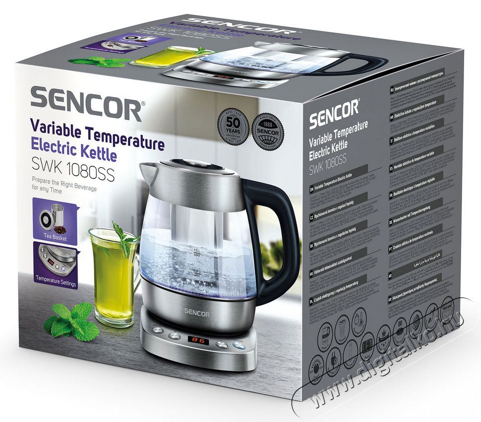 Sencor SWK 1080SS Vízforraló 1L Konyhai termékek - Vízforraló / teafőző - 361505