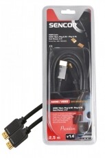 Sencor SAV 166-025 HDMI kábel 2,5m Fotó-Videó kiegészítők - Kábel - Hdmi kábel - 277311