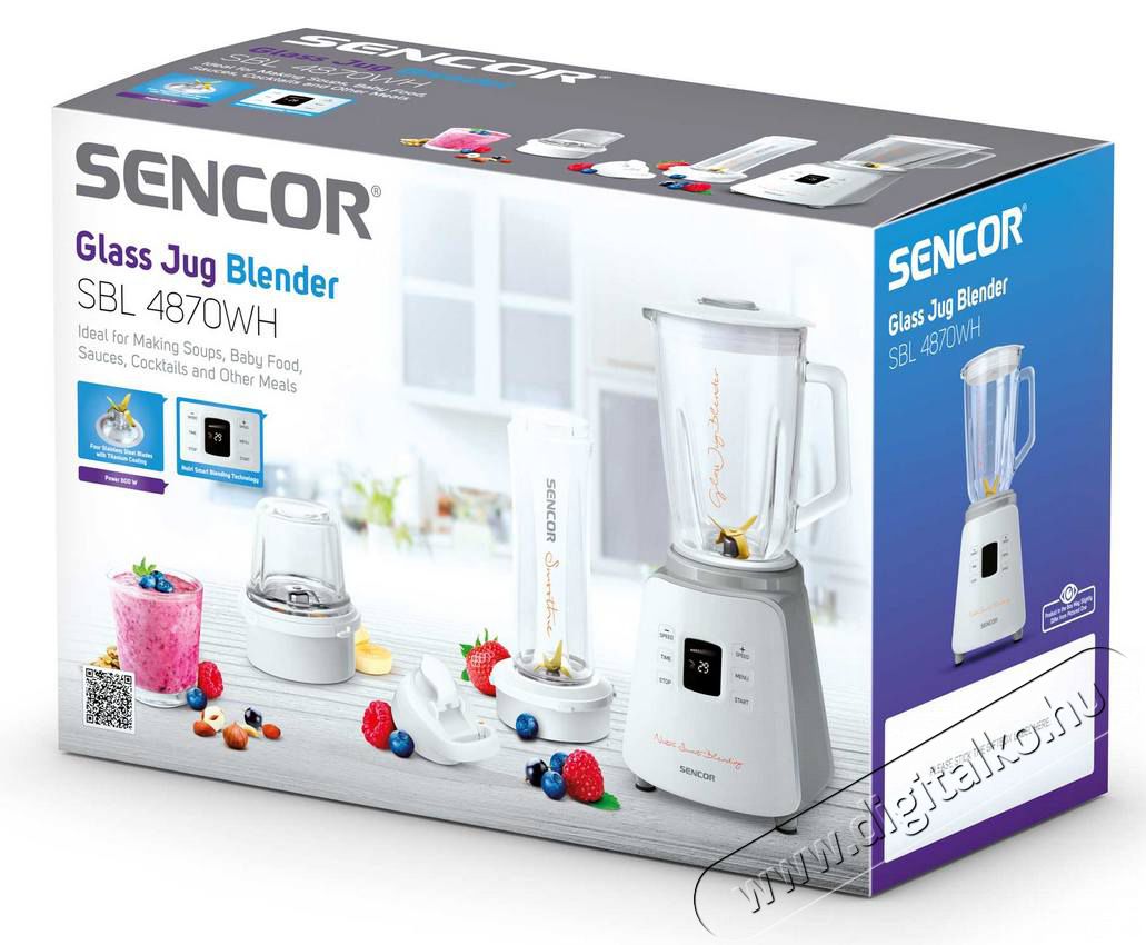 Sencor SBL 4870WH Smoothie turmixgép Konyhai termékek - Konyhai kisgép (előkészítés / feldolgozás) - Turmixgép - 336072