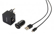 Sencor SCO 516-000BK USB Kit Mobil / Kommunikáció / Smart - Mobiltelefon kiegészítő / tok - Hálózati-, autós töltő - 342962