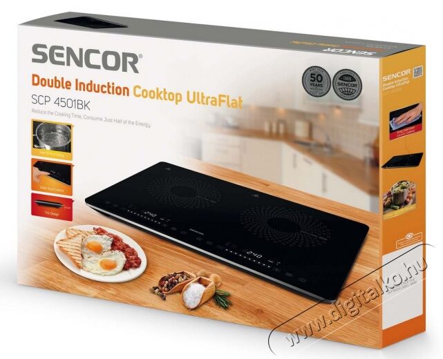 Sencor SCP 4501BK Indukciós Főzőlap Konyhai termékek - Sütő-főzőlap, tűzhely (szabadonálló) - Indukciós főzőlap (szabadonálló) - 364577