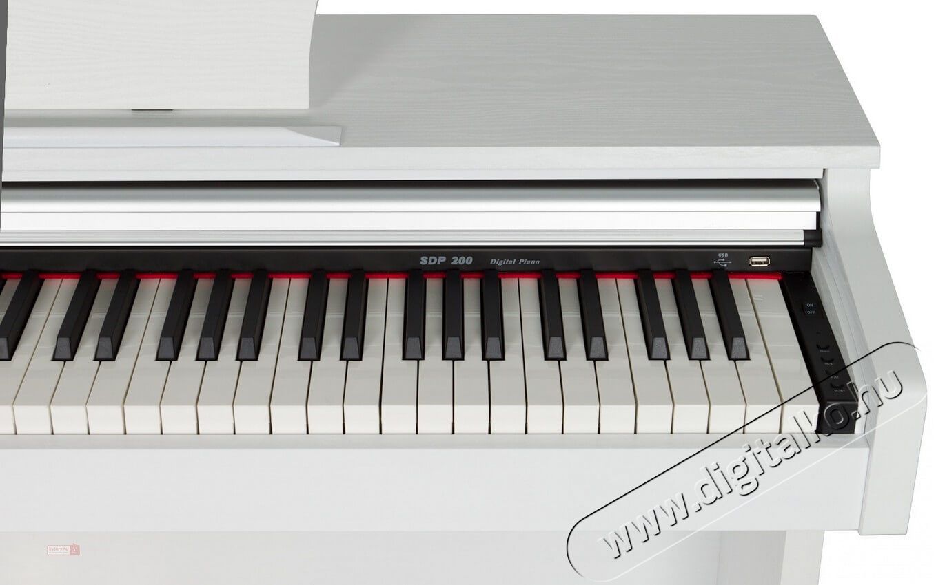 Sencor SDP 200 WH digitális zongora Audio-Video / Hifi / Multimédia - Hangszer - 336058