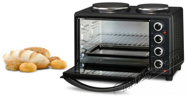 Sencor SEO 2828BK elektromos mini sütő főzőlappal Konyhai termékek - Sütő-főzőlap, tűzhely (szabadonálló) - Mini sütő / mini grill / mini konyha - 342114