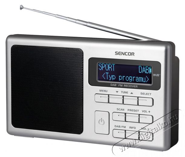 Sencor SRD 6400 DAB+/FM hordozható digitális rádió Audio-Video / Hifi / Multimédia - Rádió / órás rádió - Hordozható, zseb-, táska rádió - 346071