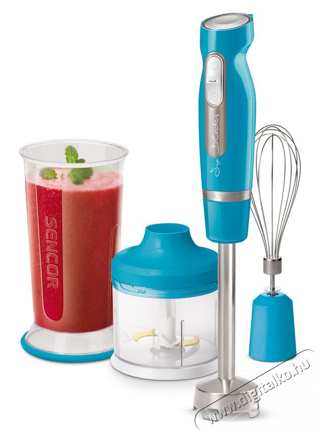 Sencor SHB 4467TQ Botmixer szett - türkízkék Konyhai termékek - Konyhai kisgép (előkészítés / feldolgozás) - Botmixer - 349321