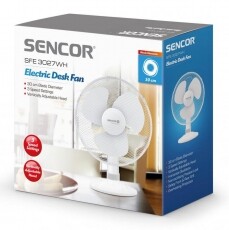 Sencor SFE 3027WH Ventilátor asztali Háztartás / Otthon / Kültér - Ventilátor / Légkondicionáló - Asztali ventilátor - 346007