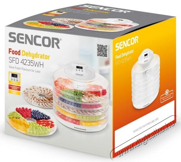Sencor SFD 4235WH gyümölcsaszaló Konyhai termékek - Konyhai kisgép (sütés / főzés / hűtés / ételkészítés) - Gyümölcsaszaló - 336085