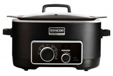 Sencor SPR 6100BK Multifunkciós lassú főző - fekete Konyhai termékek - Konyhai kisgép (sütés / főzés / hűtés / ételkészítés) - Légkeveréses főzőgép / elektromos kukta / multifunkciós sütő - 353315