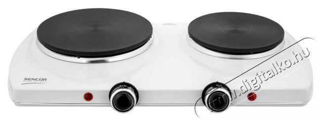 Sencor SCP 2253WH-EUE4 elektromos főzőlap - fehér Konyhai termékek - Sütő-főzőlap, tűzhely (szabadonálló) - Elektromos főzőlap (szabadonálló) - 371787