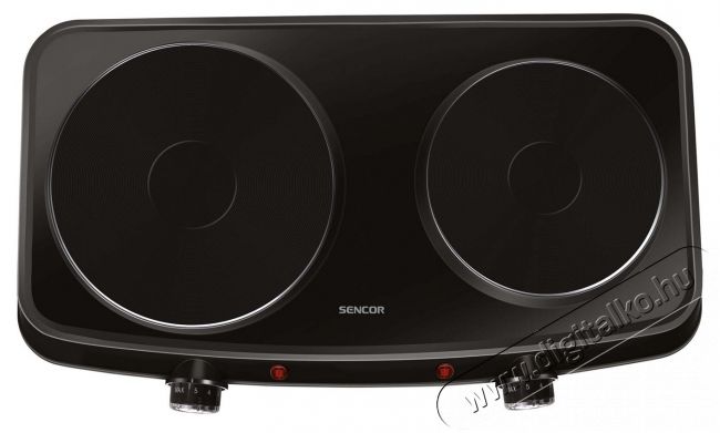 Sencor SCP 2254BK-EUE4 elektromos főzőlap - fekete Konyhai termékek - Sütő-főzőlap, tűzhely (szabadonálló) - Elektromos főzőlap (szabadonálló) - 371788