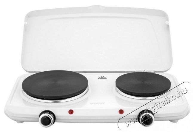 Sencor SCP 2271WH-EUE4 elektromos főzőlap - fehér Konyhai termékek - Sütő-főzőlap, tűzhely (szabadonálló) - Elektromos főzőlap (szabadonálló) - 371789