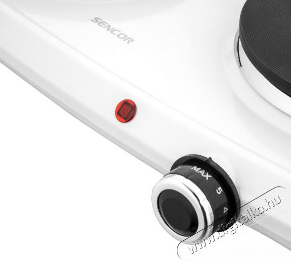 Sencor SCP 2271WH-EUE4 elektromos főzőlap - fehér Konyhai termékek - Sütő-főzőlap, tűzhely (szabadonálló) - Elektromos főzőlap (szabadonálló) - 371789