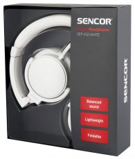 Sencor SEP 432 Fülhallgató - fehér Audio-Video / Hifi / Multimédia - Fül és Fejhallgatók - Fejhallgató mikrofonnal / headset - 372188