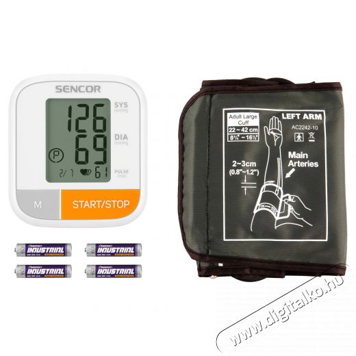 Sencor SBP 6800WH Vérnyomásmérő Szépségápolás / Egészség - Vérnyomásmérő - Felkaros vérnyomásmérő - 364564
