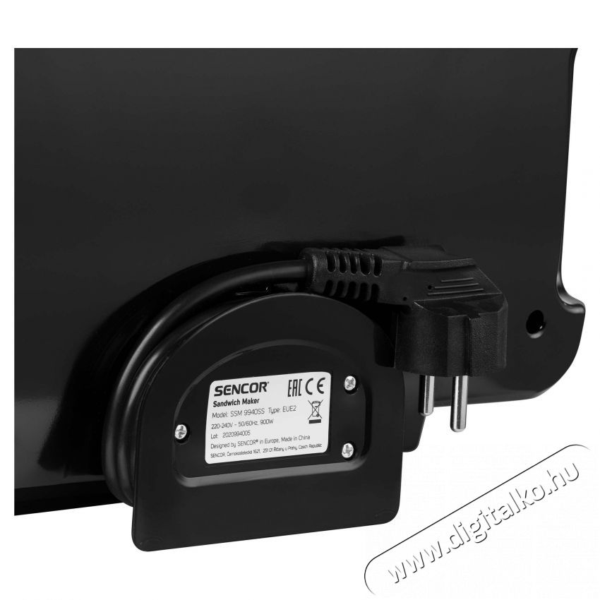Sencor SSM 9940SS Szendvicssütő 4 az 1-ben Konyhai termékek - Konyhai kisgép (sütés / főzés / hűtés / ételkészítés) - Melegszendvics / gofri sütő - 364624