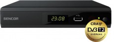Sencor SDB 5104TD DUAL-TUNER/H.265 vevőkészülék dupla tunerrel Tv kiegészítők - DVB-T beltéri egység - Set-Top-Box - 376698