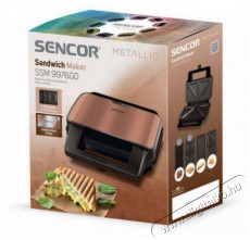 Sencor SSM 9976GD 4in1 szendvicssütő Konyhai termékek - Konyhai kisgép (sütés / főzés / hűtés / ételkészítés) - Melegszendvics / gofri sütő - 376839