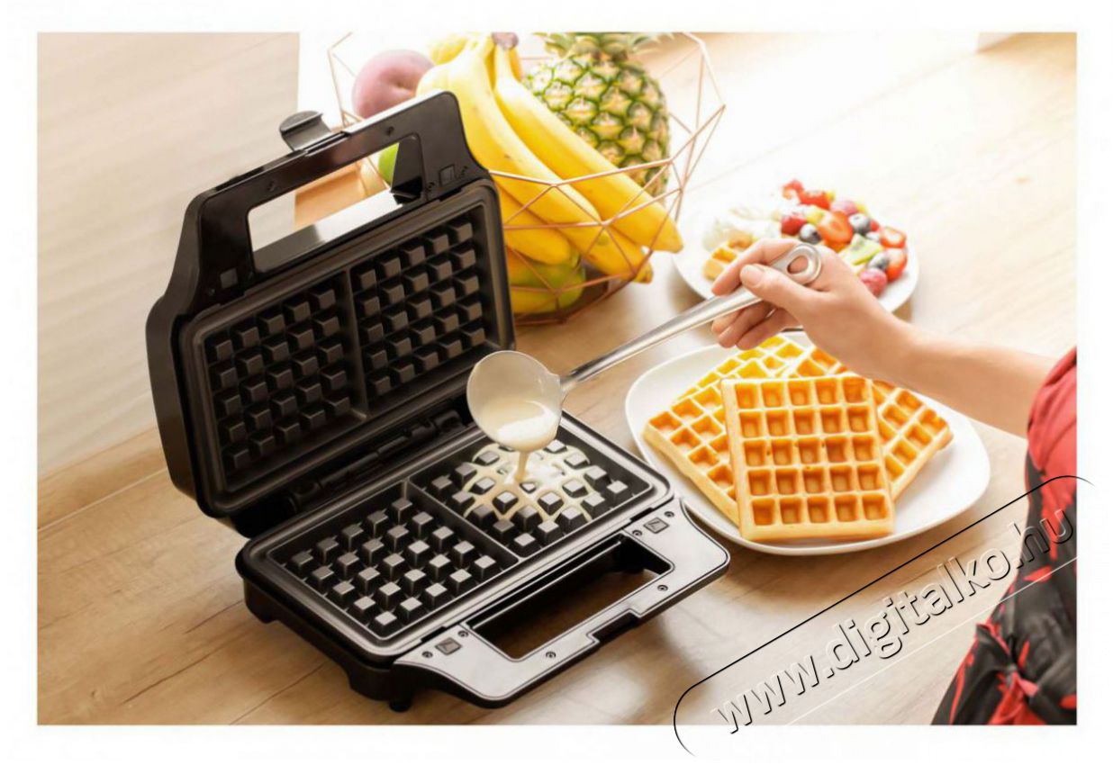 Sencor SSM 9977CH 4in1 szendvicssütő Konyhai termékek - Konyhai kisgép (sütés / főzés / hűtés / ételkészítés) - Melegszendvics / gofri sütő - 376840