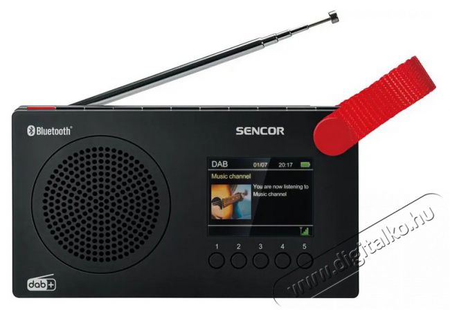 Sencor SRD 7757B DAB/FM rádió Audio-Video / Hifi / Multimédia - Rádió / órás rádió - Hordozható, zseb-, táska rádió - 376826