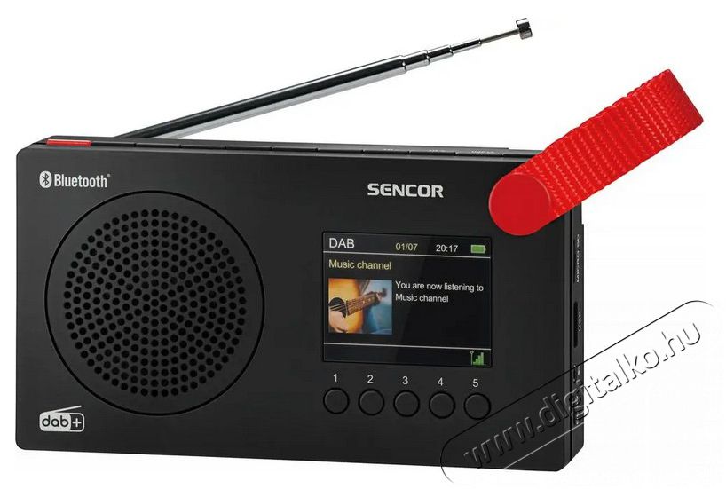 Sencor SRD 7757B DAB/FM rádió Audio-Video / Hifi / Multimédia - Rádió / órás rádió - Hordozható, zseb-, táska rádió - 376826