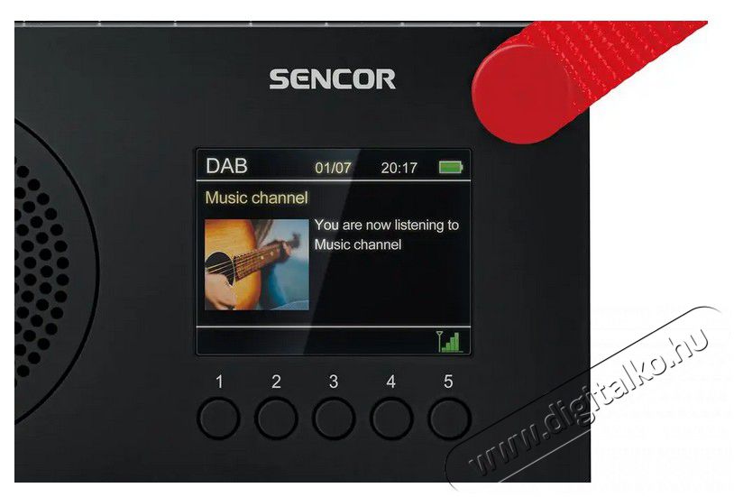 Sencor SRD 7757B DAB/FM rádió Audio-Video / Hifi / Multimédia - Rádió / órás rádió - Hordozható, zseb-, táska rádió - 376826