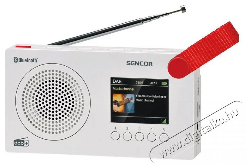Sencor SRD 7757W DAB/FM hordozható rádió Audio-Video / Hifi / Multimédia - Rádió / órás rádió - Hordozható, zseb-, táska rádió - 376827