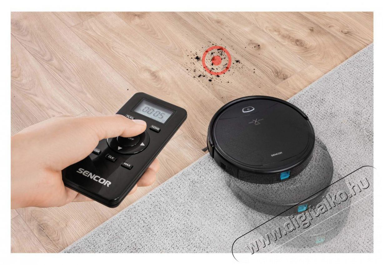 Sencor SRV 4200BK Smart robotporszívó Háztartás / Otthon / Kültér - Porszívó / takarítógép - Robotporszívó - 381713