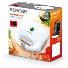 Sencor SSM 3120WH szendvics sütő Konyhai termékek - Konyhai kisgép (sütés / főzés / hűtés / ételkészítés) - Melegszendvics / gofri sütő - 329097