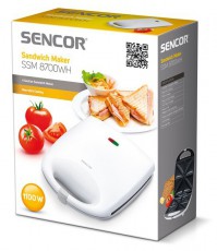 Sencor SSM 8700WH Szendvicssütő Konyhai termékek - Konyhai kisgép (sütés / főzés / hűtés / ételkészítés) - Melegszendvics / gofri sütő - 270405