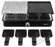 Sencor SBG 0260BK Raclette grill Konyhai termékek - Konyhai kisgép (sütés / főzés / hűtés / ételkészítés) - Kontakt grill sütő / sütőlap - 400624