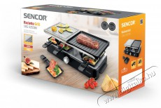 Sencor SBG 0260BK Raclette grill Konyhai termékek - Konyhai kisgép (sütés / főzés / hűtés / ételkészítés) - Kontakt grill sütő / sütőlap - 400624