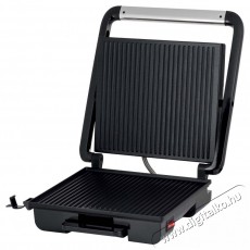 Sencor SBG 3710SS Kontakt grillsütő - Fekete-Ezüst Konyhai termékek - Konyhai kisgép (sütés / főzés / hűtés / ételkészítés) - Kontakt grill sütő / sütőlap - 400626