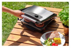 Sencor SBG 3710SS Kontakt grillsütő - Fekete-Ezüst Konyhai termékek - Konyhai kisgép (sütés / főzés / hűtés / ételkészítés) - Kontakt grill sütő / sütőlap - 400626