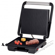 Sencor SBG 3710SS Kontakt grillsütő - Fekete-Ezüst Konyhai termékek - Konyhai kisgép (sütés / főzés / hűtés / ételkészítés) - Kontakt grill sütő / sütőlap - 400626