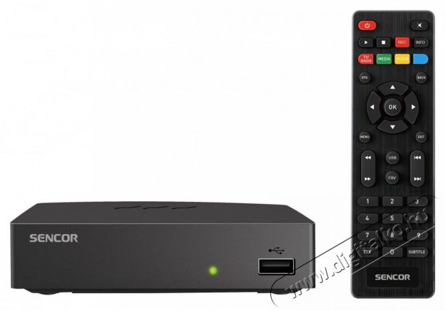 Sencor SDB 523T Set Top Box H.265 (HEVC) vevőkészülék Tv kiegészítők - DVB-T beltéri egység - Set-Top-Box - 403788