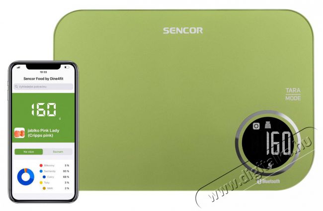 Sencor SKS 7070GG Smart konyhai mérleg Konyhai termékek - Konyhai mérleg - 400700