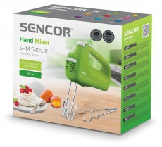 Sencor SHM 5401GR Kézi mixer - zöld  Konyhai termékek - Konyhai kisgép (előkészítés / feldolgozás) - Kézi mixer - 400677