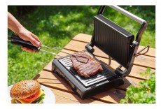 Sencor SBG 2070SS Kontakt, Pannini Grill - Fekete Konyhai termékek - Konyhai kisgép (sütés / főzés / hűtés / ételkészítés) - Kontakt grill sütő / sütőlap - 400625